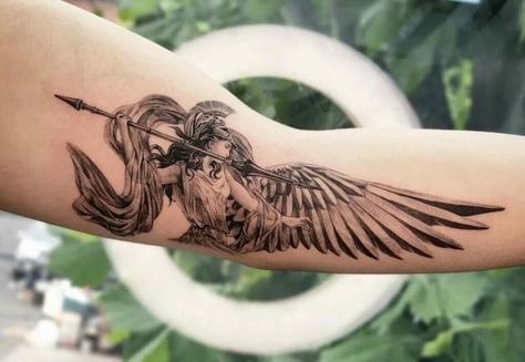 Native American Warrior Tattoos, Warrior Symbol Tattoo, Angel Warrior Tattoo, Warrior Symbols, Warrior Tattoo Sleeve, Female Warrior Tattoo, Small Wave Tattoo, Female Tattoos, Warrior Tattoos