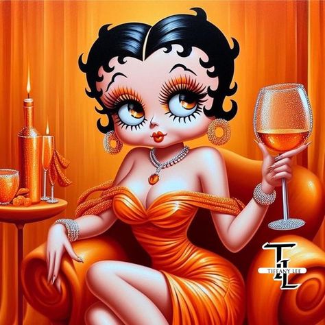 Betty Boop Cartoon, Betty Boop Art, Betty Boop Pictures, Golden Oldies, All My Heart, Pooh Bear, With All My Heart, Dresses Outfits, Mickey Minnie