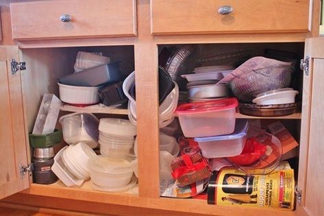 30 Little Things That Make A House Look Messy Tupperware Organizing, Wall File Holder, Under Shelf Storage, Dollar Store Bins, Kitchen Cabinet Organization Ideas, Wall File, Plastic Drawer Organizer, Shelf Baskets Storage, Cleaning Guide