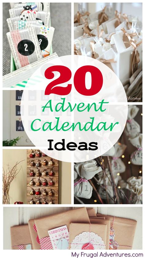 20 Advent Calendar Ideas Advent Calendar Ideas Diy, Homemade Advent Calendars, Advent Calendar Ideas, Advent Ideas, Christmas Bazaar, Christmas Advent Calendar Diy, Printable Advent Calendar, Advent Activities, Advent Calendars For Kids