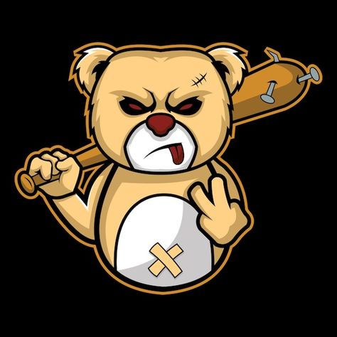 Bear Doll, Premium Vector, Teddy Bear, Baseball