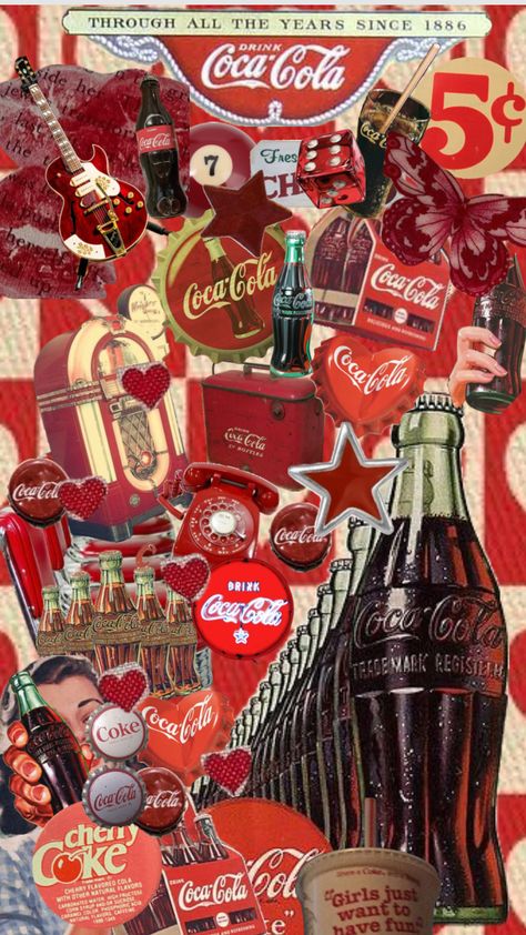 #coke #cokecola #cocacola #cokeaesthetic #red #redaestheticwallpaper #vintage #vintageaesthetic #fyp #popular Vintage Americana Aesthetic, Coca Cola Wallpaper, Americana Aesthetic, Coca Cola Drink, Vintage Coke, Coke Cola, Cute Tumblr Wallpaper, Best Iphone Wallpapers, Vintage Americana