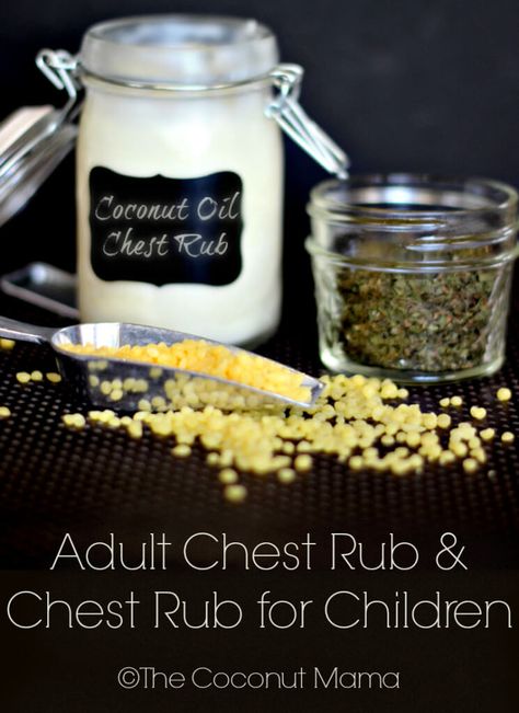 Adult Chest Rub & Chest Rub for Children Homemade Organic Skin Care, Anti Aging Homemade, Chest Rub, Coconut Oil For Teeth, Are Essential Oils Safe, Coconut Oil Skin Care, Coconut Oil For Acne, Coconut Oil Recipes, Homemade Cosmetics