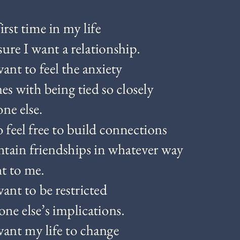 Morgan Peters on Instagram: "I can be me, and you can be you. . . I’ve been learning a lot more about relationship anarchy lately and the idea of being in a typical relationship is sounding more and more abhorrent by the day. I hate the restrictions and expectations within them, they feel limiting and confining. I’ve always had a hard time committing to a monogamous relationship, hence why I’ve never been in one, and over the last few months I’ve been attempting to date monogamously and even tha Monogamous Relationship Quotes, Poems On Life Inspiration, Poem Quotes Deep, Quotes About Poetry, For Him Poems, Him Poems, Poems About Self Growth, Never Been In A Relationship, Relationship Anarchy