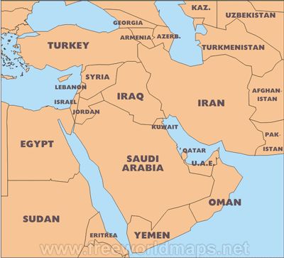 Middle East simple map East Asia Map, Middle East Map, World Map With Countries, Asia Continent, Buyer Persona, Asia Map, World Map Wallpaper, Map Wallpaper, Business Banner