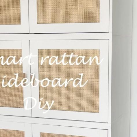 Dina santos on Instagram: "DIY TALL CUPBOARD ( KMART SIDEBOARDS) I’ve been looking for a tall cupboard for my kitchen / dining space to put a few homewares and extra dining sets but unfortunately I haven’t found one where my budget allows it 🙈. So until I find the right one I made one with the @kmartaus rattan sideboards and have to say , very happy with the results and matches my dining room buffet perfectly . Once I find my perfect one this one will go to my spare lounge for extra storage Kmart Rattan, Rattan Cupboard, Living Room Storage Unit, Tall Cupboard, Rattan Sideboard, Dining Room Buffet, Instagram Diy, Home Organisation, Living Room Storage