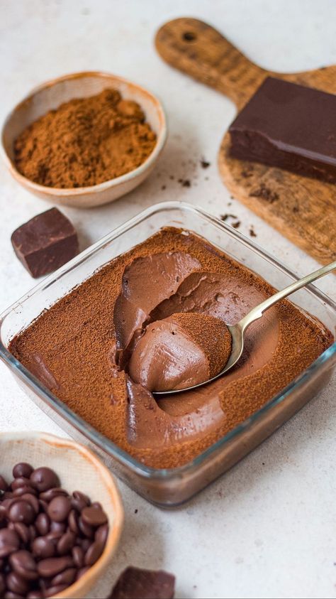 Shivesh Bhatia | When I first saw this recipe I couldn’t believe that you could transform leftover rice into a decadent chocolate mousse💁🏻‍♂️ But after... | Instagram 2 Ingredient Mousse, Rice Chocolate, Bake With Shivesh, Mousse Desserts, Desserts Quick, Chocolate Mousse Desserts, Vegan For A Week, Boiled Rice, Vegan Recepies