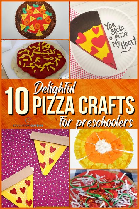 Pizza Art For Kids, Pizza Crafts For Toddlers, Pizza Art Creative, Pizza Crafts For Preschool, Pizza Crafts For Kids, Pizza Preschool, Grandparents Day Activities, Pizza Craft, Play Preschool