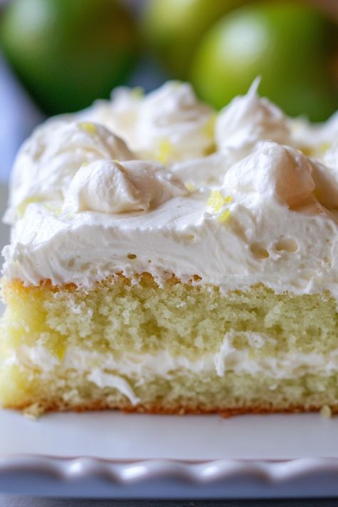 Zesty and refreshing, this Key Lime Poke Cake is a tropical twist on dessert! Made with moist cake, creamy key lime filling, and topped with whipped topping, it’s the perfect treat for summer parties or anytime you crave a citrusy delight. Easy to make and bursting with bold lime flavor, this crowd-pleasing dessert will have everyone asking for seconds. Pin now for a must-try sweet sensation! Key Lime Sheet Cake, Key Lime Poke Cake, Lime Poke Cake, Lime Dessert Recipes, Key Lime Filling, Key Lime Desserts, Smoked Sausage Pasta, Key Lime Cake, Poke Cake Recipe