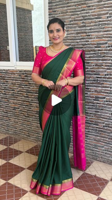 Contrast Color Combinations, Mysore Crepe Silk Sarees, Crepe Sarees, Crepe Silk Sarees, Mysore Silk, Crepe Saree, Saree Trends, Mysore, Traditional Sarees