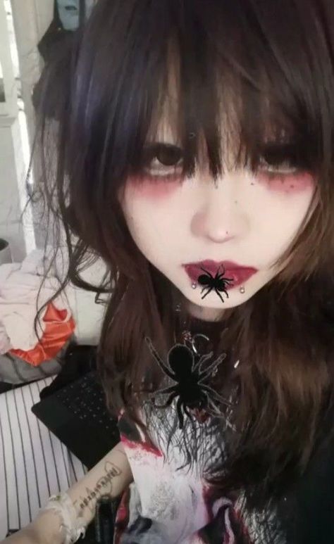 Vkei Make Up Tutorial, Vkei Makeup Tutorial, Vkei Make Up, Harajuku Makeup, Vkei Makeup, Visual Kei Makeup, Punk Makeup, Makeup Tut, Cool Makeup