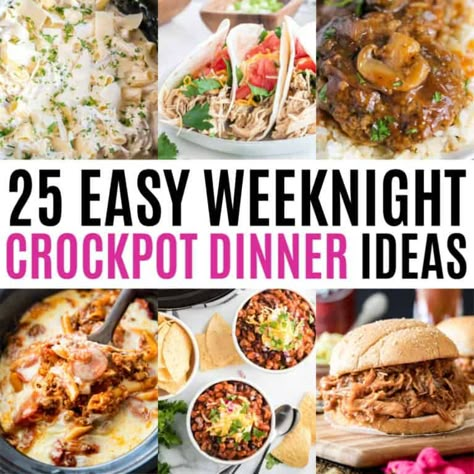 Family Dinner Recipes Crockpot, Easy Summer Dinner Ideas Crock Pot, Easy Summer Crockpot Recipes Dinners, Easy Fall Recipes Dinner Crock Pot, Supper Ideas Crockpot, 8hr Crockpot Recipes Dinners, Summertime Crockpot Meals, Weekday Crockpot Dinners, Crocktober Crock Pot Recipes