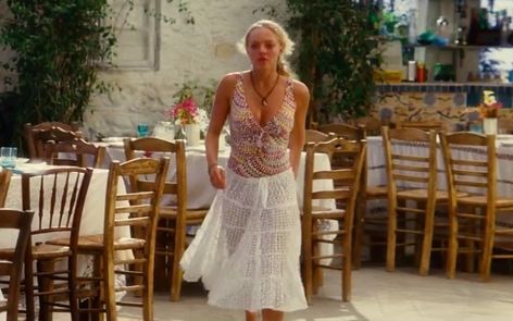 Mamma Mia - Sophie Disco Mamma Mia Outfits, Mamma Mia Aesthetic Sophie, Emily Stephens Mamma Mia, Sophie From Mamma Mia Outfits, Mama Mia Outfits Sophie, Sophie Mamma Mia Costume, Sophia Mamma Mia, Sofie Mamma Mia Outfits, Mamma Mia Aesthetic Outfits Sophie