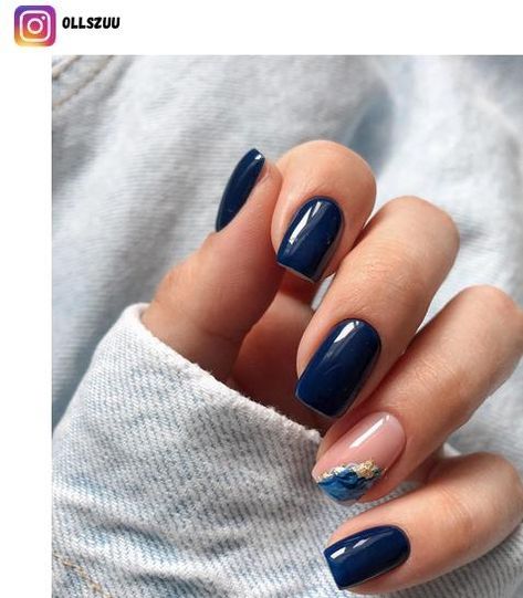 Navy Blue Nail Ideas, Navy Nails Design, Navy Blue Nail Designs, Blue Nail Ideas, Blue Nail Art Designs, Dark Blue Nails, Navy Nails, Navy Blue Nails, Teal Nails