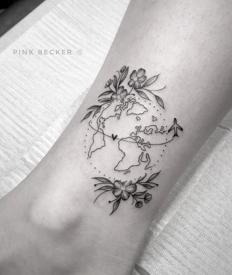 Journey Tattoo, 10 Tattoo, Tattoo Diy, Map Tattoos, Men Tattoos, Inspiration Tattoos, Cat Tattoos, Shoulder Tattoos, Initial Tattoo