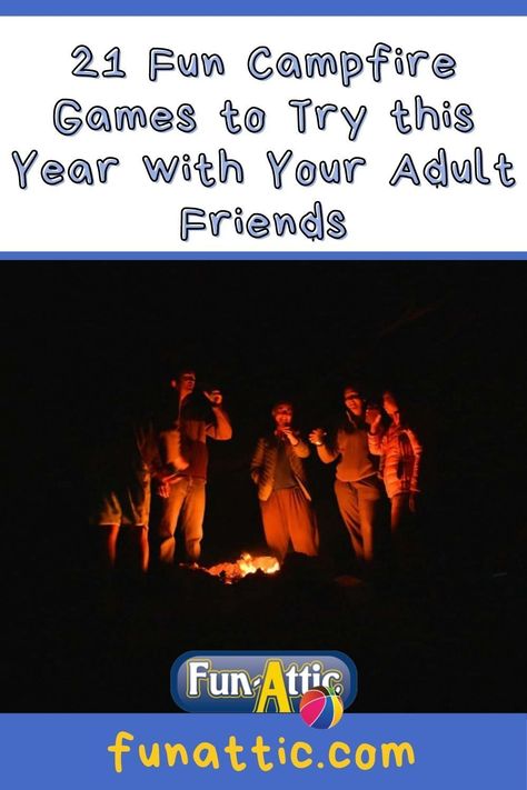 Bonfire Birthday Party Ideas For Adults, Bonfire Games For Adults, Campfire Games For Adults, Fun Outdoor Games For Adults, Campfire Activities, Fire Party Ideas, Bonfire Games, Campfire Birthday, Bonfire Birthday Party