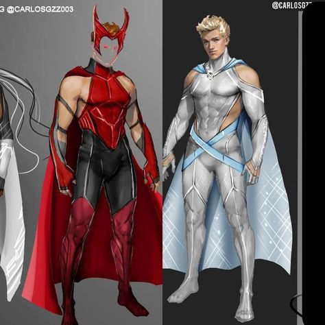 Jean Grey Genderbend, Scarlet Witch Genderbend, X Men Suit Design, Male Superhero Suit Design, Superhero Design Oc, Superhero Suit Design, Gay Halloween Costumes, X Men Costumes, Artist Comics