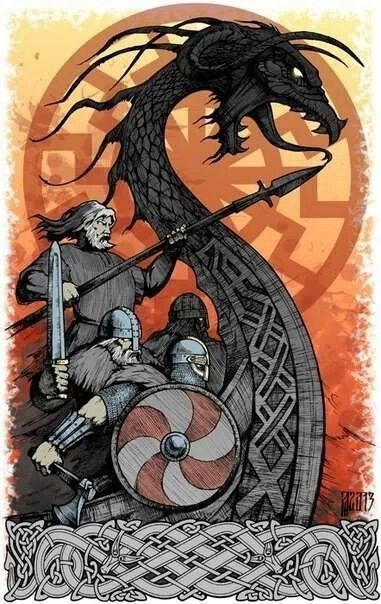 Raiders from the North Arte Viking, Viking Longship, Half Elf, Viking Dragon, Norse Myth, Norse Tattoo, Nordic Vikings, Viking Culture, Viking Ship