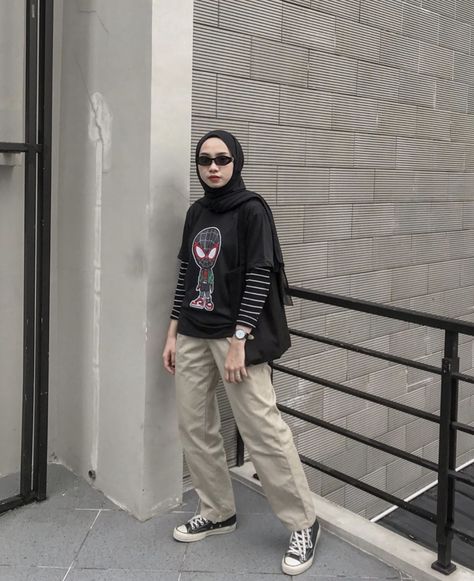 Ootd Tomboy, Outfit Ideas Male, Dark Fairycore Outfits, Street Hijab, Ootd Hijab Casual, Latina Outfit Ideas, Casual Attire For Women, Street Hijab Fashion, Latina Outfit