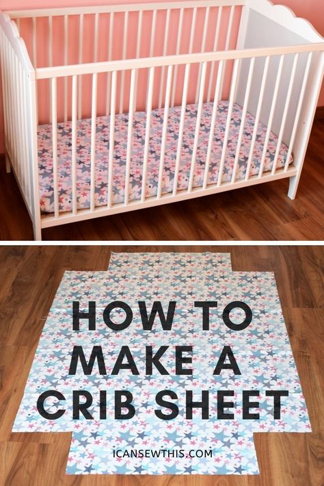 Crib Sheet Pattern, Diy Crib, Baby Crib Sheets, Fall Sewing, Baby Sheets, Baby Sewing Projects, Sewing Tutorials Free, Sewing Pillows, Sewing Projects For Kids