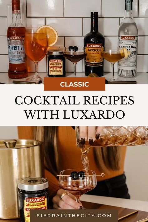 Celebrate Luxardo’s 200th anniversary with timeless cocktail recipes! Their digital recipe book features 20 classic cocktails you can make at home, showcasing their famous Maraschino Cherries and liqueurs. I’ve mixed up an Aperitivo Spritz, Manhattan, and Angel Face—check out my favorites! #Luxardo200 #ClassicCocktails #MixologyMagic Luxardo Cocktails, Cocktails With Maraschino Cherries, Classic Manhattan Cocktail Recipe, Cherry Cocktail Recipes, Vieux Carre Cocktail Recipe, Classic Manhattan Cocktail, Luxardo-maraschino-liqueur Cocktails, Cocktail Recipe Book, Digital Recipe Book