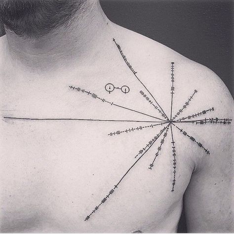 Star Map Tattoo, Tattoos Science, Pulsar Star, Slo California, Voyager Tattoo, Pulsar Map, Pioneer Plaque, Physics Tattoos, Cosmic Ocean