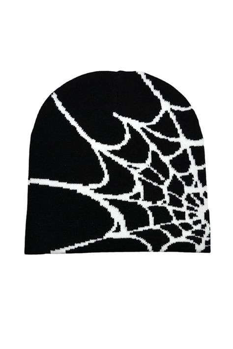 Spider Web Beanie Hat Dark E-Kids Altcore Aesthetic Beanie Png Aesthetic, Beanie Outfit Aesthetic, Gothcore Aesthetic, Spider Web Beanie, Spider Beanie, Beanie Aesthetic, Web Beanie, Aesthetic Hats, Streetwear Beanie