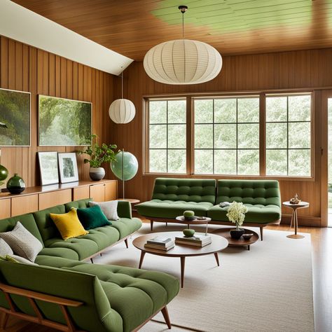 Mid Century Wood Paneling, Living Room 70s, Midcentury Living Room, Mid Century Living Room Decor, 70s Mid Century Modern, Minimalism Living Room, Midcentury Living, Living Room Inspiration Cozy, Interior Design Masters