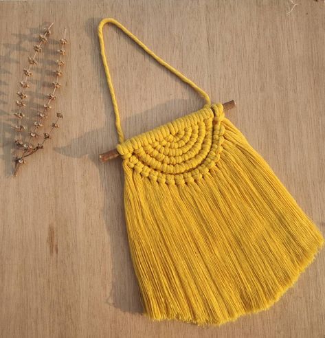 Mini macrame wall hanging mustard Yellow colour. Kindly check out my instagram feed or DM me for prices. Yellow Macrame Wall Hanging, Mustard Macrame, Yellow Macrame, Mini Macrame Wall Hanging, Mini Macrame, Yellow Colour, Macrame Ideas, Macrame Diy, Macrame Wall