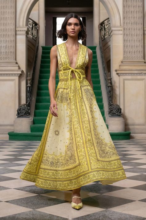 Zimmermann Resort, Resort 2024, Sleeveless Long Dress, Fashion Runway, Silk Maxi Dress, Dress Size Chart Women, Couture Fashion, Runway Fashion, High Fashion