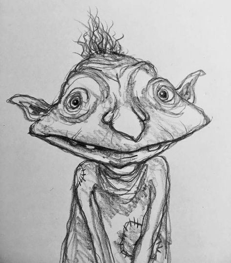 Goblin Illustration, Scary Drawings, Weird Drawings, Trash Art, Grunge Art, Creature Drawings, Dark Art Drawings, Art Drawings Sketches Creative, Hippie Art