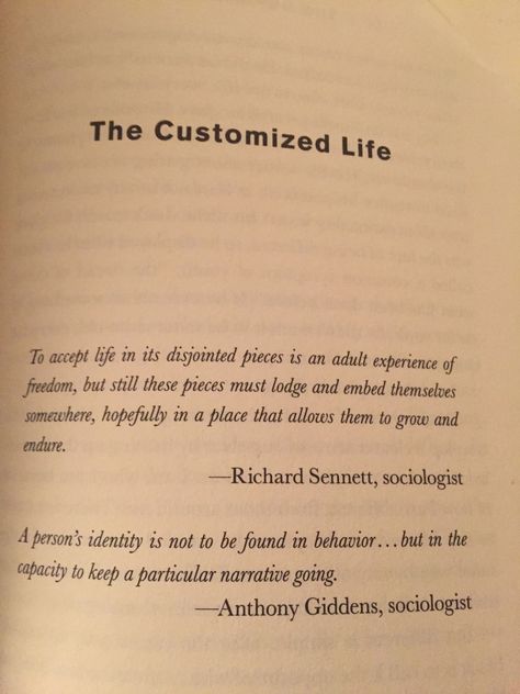 "The Customized Life" Source: Jay, Meg. 2012. The Defining Decade: Why Your Twenties Matter and How to Make the Most of Them Now. The Defining Decade, Defining Decade, Your Twenties, English Fun, 2024 Vision, Life Cycle, Life Cycles, The Twenties, Book Lovers