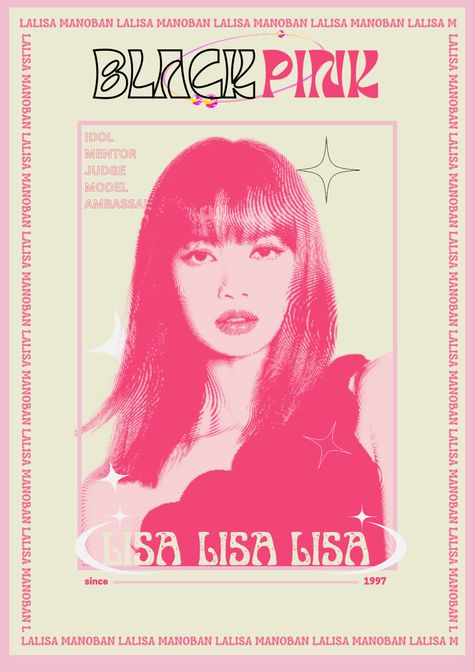 Blackpink Lisa Minimalistic Poster Lisa Poster Aesthetic, Lisa Blackpink Poster, Blackpink Poster Aesthetic, Lalisa Poster, Blackpink Prints, Rosa Blackpink, Lalisa Aesthetic, Eras Outfit, Cool Easy Drawings