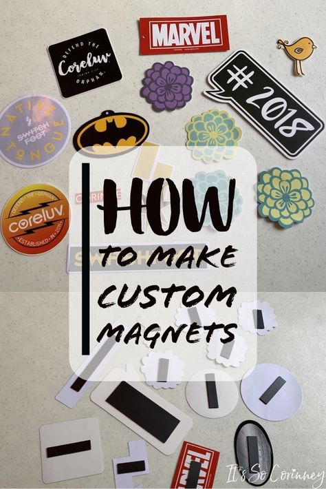 How to make practically anything into a DIY custom magnet! Easy tutorial to take all of your little things and turn them into magnets! #easycrafts #magnets #DIY How To Make Magnets For Fridge, Cricut Magnets, Keychains To Sell, Diy Magnets Fridge, Homemade Magnets, Acrylic Magnets, Make Magnets, Magnet Making, Make Enamel Pins