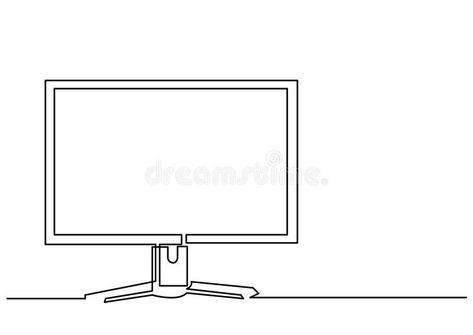 Continuous line drawing of computer monitor. Continuous line drawing - isolated layered easy-edit vector illustration in EPS10 format vector illustration Monitor Drawing Computer, Monitor Drawing, Beach Sunset Wallpaper, Continuous Line Drawing, Sunset Wallpaper, Continuous Line, Beach Sunset, Computer Monitor, Line Drawing