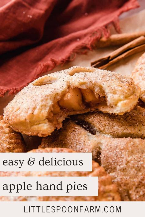 Apple Hand Pies Recipes Made With Apple Pie Filling, Breakfast Using Pie Crust, Easy Apple Turnovers With Pie Crust, Apples And Pie Crust, Sourdough Hand Pies, Pie Crust Breakfast Recipes, Apple Hand Pies Recipes, Apple Dumplings With Pie Crust, Apple Pie Recipe Filling