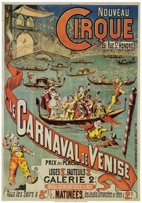 French Circus Poster Cirque Vintage, Old Circus, Vintage Circus Posters, Dark Circus, Carnival Posters, Circus Poster, Night Circus, Georges Seurat, French Poster