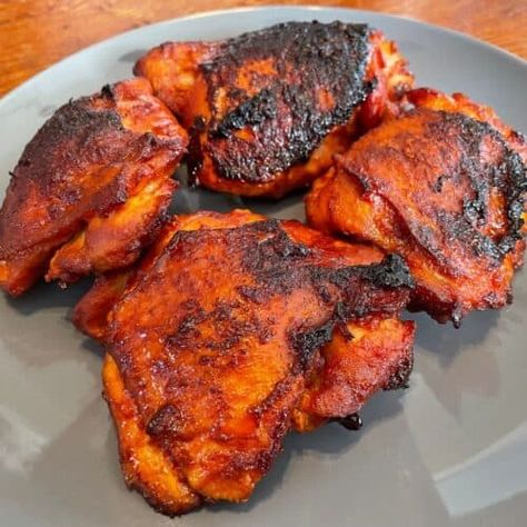 Gochujang Chicken Thighs - Itaira Eats Gochujang Chicken Recipe, Gochujang Chicken Thighs, Gochujang Recipe Chicken, Seafood Pot Pie, Gochujang Recipe, Gochujang Chicken, Weekly Dinner, Broiled Chicken, Korean Chicken