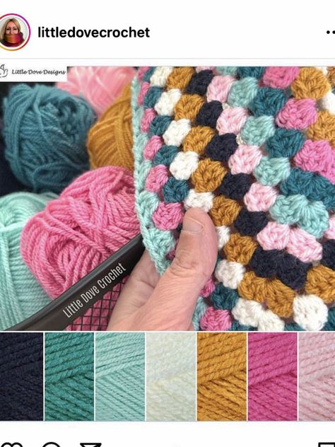 Color Palette For Crochet Blanket, Fall Crochet Color Combos, Yarn Color Combinations Colour Palettes Granny Squares, Afghan Color Schemes, Crochet Colour Palettes, Crochet Colour Combinations, Crochet Blanket Color Schemes, Crochet Color Palette, Granny Square Color Combinations