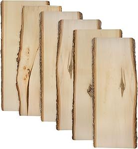 Walnut Hollow Rustic Basswood Plank 23" with Live Edge Wood (Pack of 6) - for Wood Burning, Home Décor, and Rustic Weddings Diy Events, Bark Edge, Big Personality, Home Decor Projects, Live Edge Wood, Creative Hobbies, Unfinished Wood, Live Edge, Brown Wood