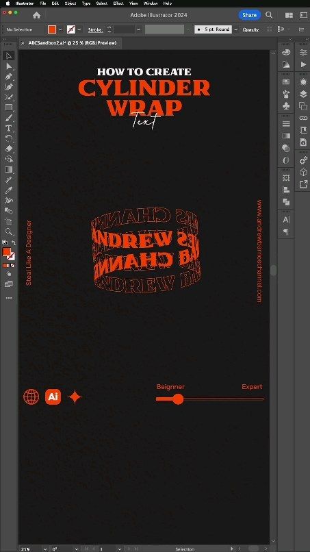 Day 93/366 Here's a Pro Tip to create a Cylinder Wrap Text Effect in Adobe Illustrator. Try this out to create cool effects to your… | Instagram Illustrator Effects Tutorial, Text Effects Illustrator, Illustrator Text Effects, Design Tech, Pro Tip, Follow Button, Solve Problems, Text Effect, Illustrator Tutorials