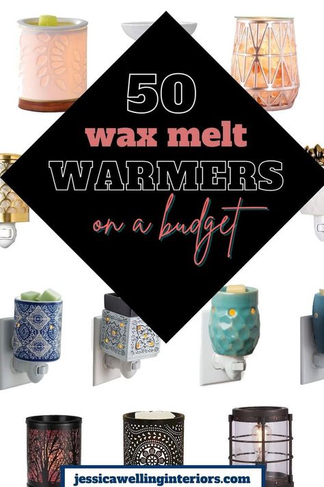 50 Wax Melt Warmers On A Budget: collage of wax melters in different colors, shapes, and sizes Soy Wax Melts Diy, Diy Candles To Sell, Wax Melts Recipes, Plug In Wax Warmer, Electric Wax Melt Burner, Best Wax Melts, Diy Wax Melts, Candle Wax Warmer, Electric Wax Warmer