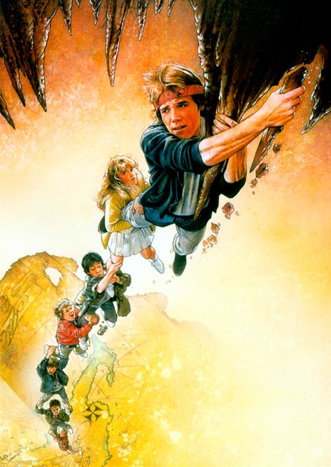 Carteles de cine sin títulos | No me toques las Helvéticas | Blog sobre diseño gráfico y publicidad Los Goonies, Drew Struzan, Les Goonies, Goonies Movie, Goonies 1985, Iconic Movie Posters, The Goonies, Classic Movie Posters, Goonies