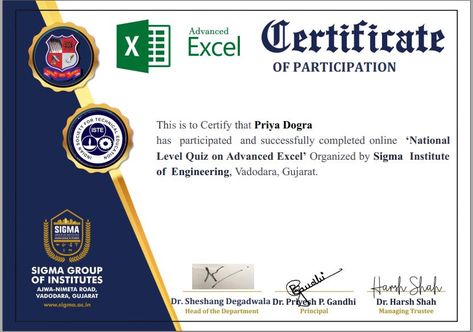 Microsoft Excel Free Certification | Advance Excel Free Certificate Click here to apply Excel Certification, Microsoft Certificate, Microsoft Certification, Advance Excel, Equals Sign, Certificate Border, Data Form, Data Validation, Data Table