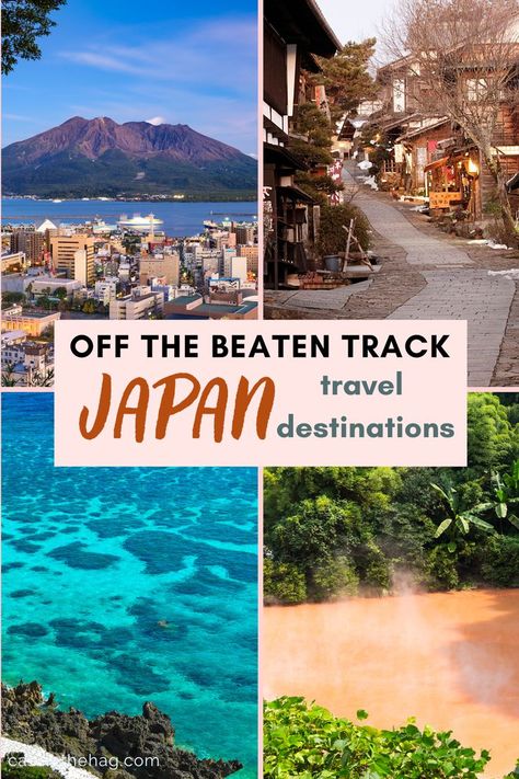 Off the beaten track in Japan - Japan travel destinations pin North Japan Travel, Japan Islands, North Japan, Asia Travel Destinations, Asian Destinations, Places In Japan, Japan Tourist, Japan Holiday, Japan Travel Destinations