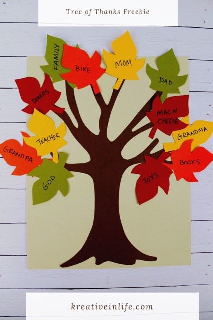 Looking for a fun and easy craft to share what you are thankful for? Download this free template today!  #kreativeinlife #teaching #kindergarten #thankfulness #thanksgivingcraft #parenting Leaves Of Thankfulness, Tree Of Thanks Craft, Thankful Tree Craft Preschool, Thankful Tree Craft For Kids, Gratitude Tree For Kids, Family Tree Ideas For Kids, Thanksgiving Trees, Tree Of Thanks, Thankful Tree Printable