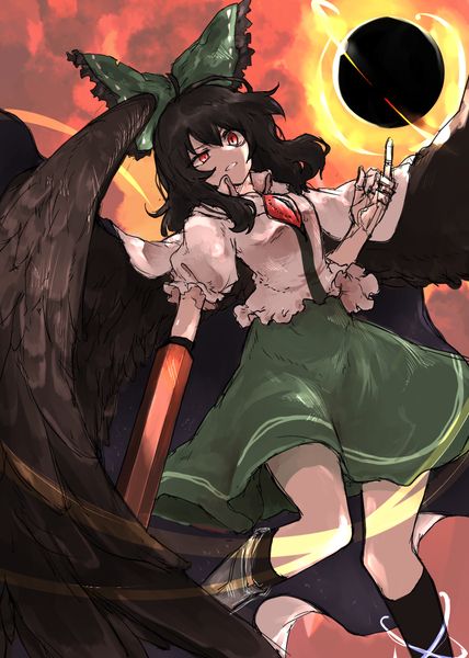 Utsuho Reiuji Touhou Utsuho Reiuji, Utsuho Reiuji Icon, Touhou Utsuho, Ran Touhou, Utsuho Reiuji, Touhou Characters, Touhou Anime, Anatomy Poses, Anime Cover Photo