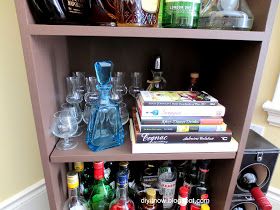 DIY it Now!: BOOK SHELF TURNED COCKTAIL BAR How To Make A Bar, Cocktail Bar, Bookshelves, Bookcase, Bar, Shelves, Turn Ons, House Design, Books