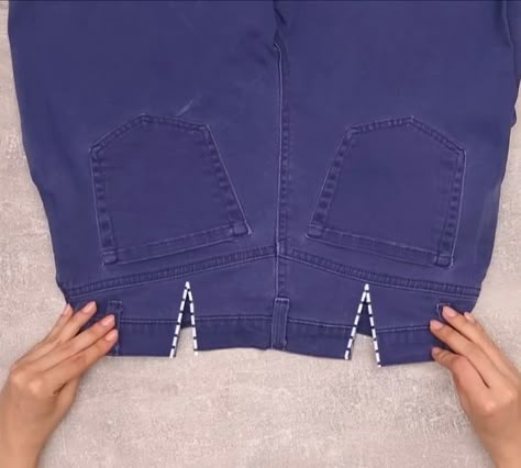 How To Take Out Jeans Waist, Fitting Jeans Diy, How To Extend Jeans Waistband, How To Make Waistband Bigger On Jeans, Expand Jeans Waistband, Adjusting Waist On Jeans, Expanding Waist On Jeans, Upcycle Too Small Pants, Make Waist Bigger On Jeans