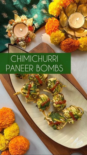 Chimichurri Dressing, Paneer Starters, Easy Indian Appetizers, Gastronomic Food, Veg Appetizers, Groundnut Oil, Vegetarian Starters, Diwali Snacks, Veg Snacks